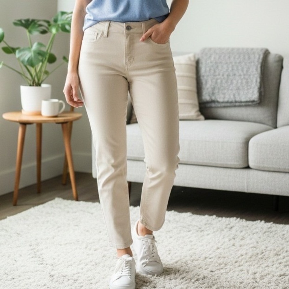 NYDJ Alina Convertible Ankle Jeans in‎ "Rose Mist" Pink – Size 2